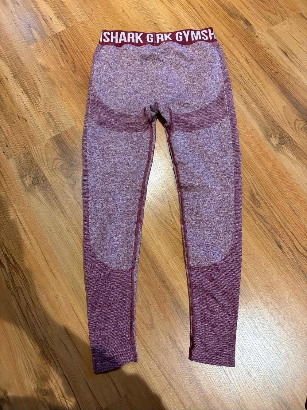 Gymshark Maroon Seamless Performance Leggings - Picture 2 of 2